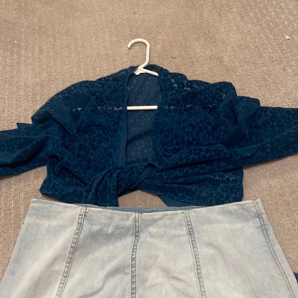 Skirt and crop top